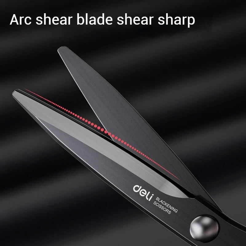 Deli Anti-Stick Stainless Steel Scissors – For School, Office & Crafts