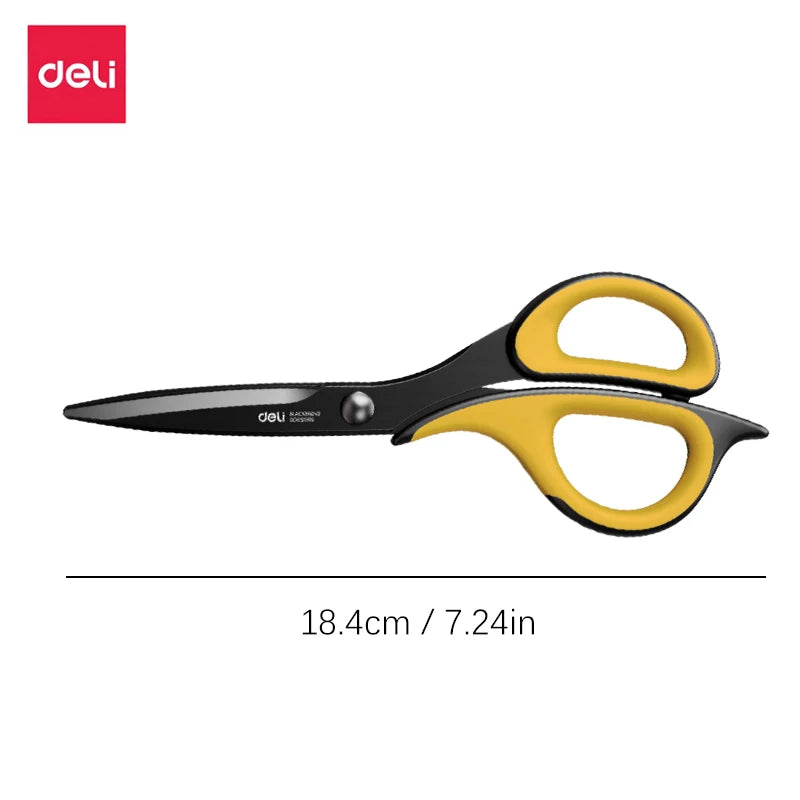 Deli Anti-Stick Stainless Steel Scissors – For School, Office & Crafts