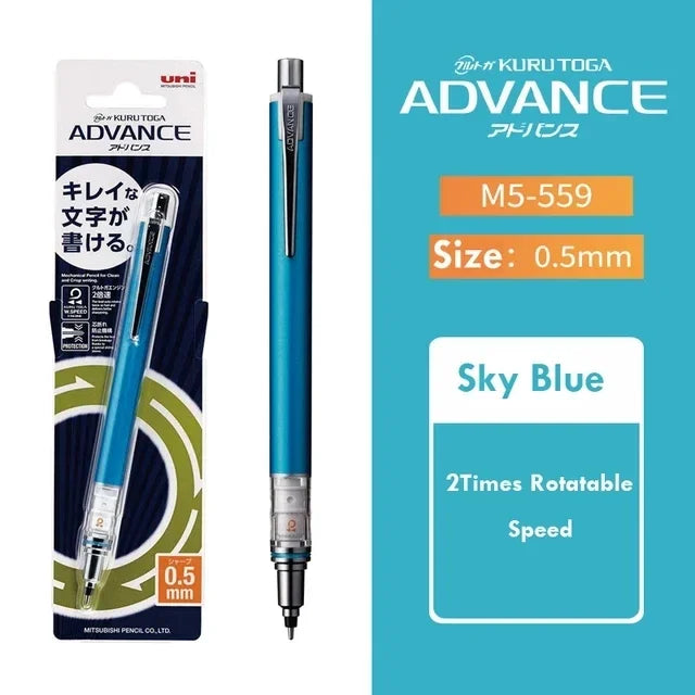 Uni KURA TOGA Mechanical Pencil 0.5mm – Auto-Rotating Lead, M5-559