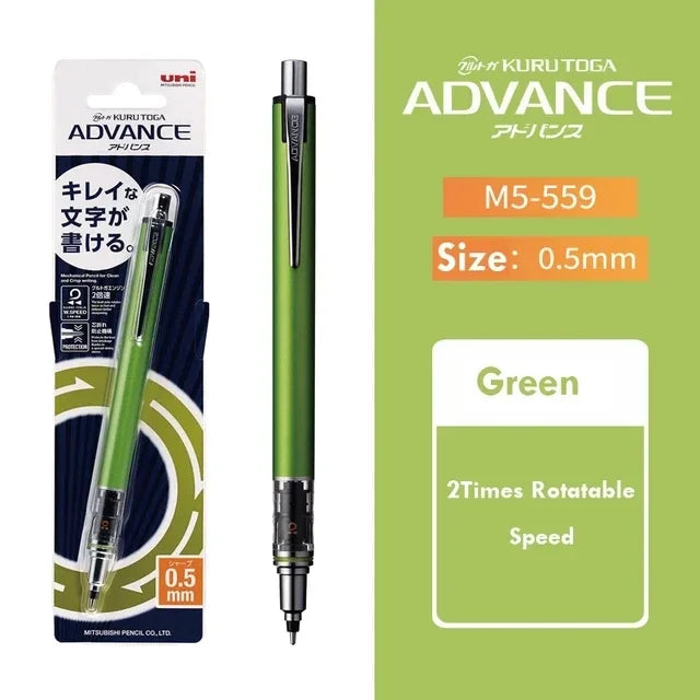 Uni KURA TOGA Mechanical Pencil 0.5mm – Auto-Rotating Lead, M5-559