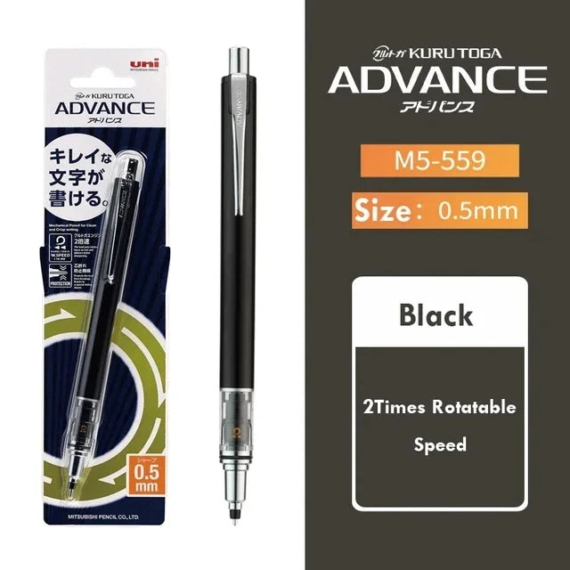 Uni KURA TOGA Mechanical Pencil 0.5mm – Auto-Rotating Lead, M5-559