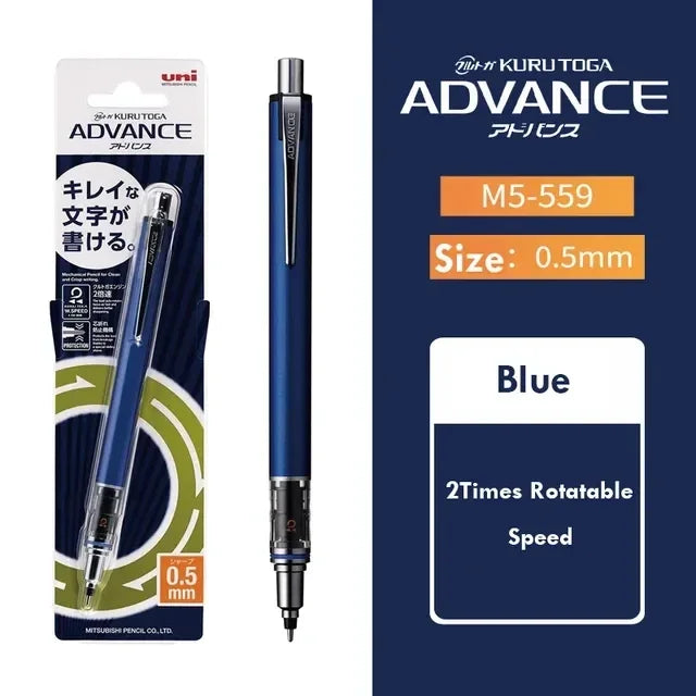 Uni KURA TOGA Mechanical Pencil 0.5mm – Auto-Rotating Lead, M5-559
