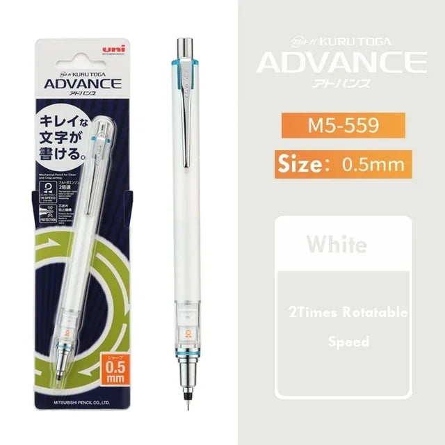Uni KURA TOGA Mechanical Pencil 0.5mm – Auto-Rotating Lead, M5-559